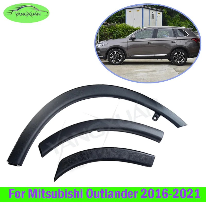 Wheel Eyebrow Fender Pad Car Wheel Arches Trim For Mitsubishi Outlander 2016-2021 Front Or Rear Bumper Wheel Eyebrow