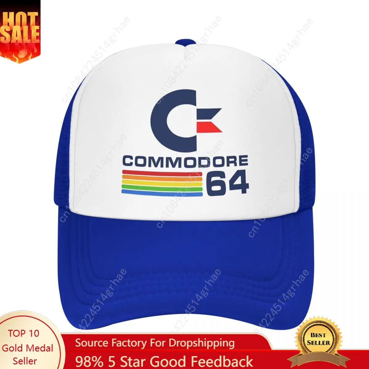 

Commodore 64 Mesh Baseball Caps Men Women Hip-Hop Sun Hats Computers Dad Hat Adjustable Snapback Caps High Quality Trucker Cap
