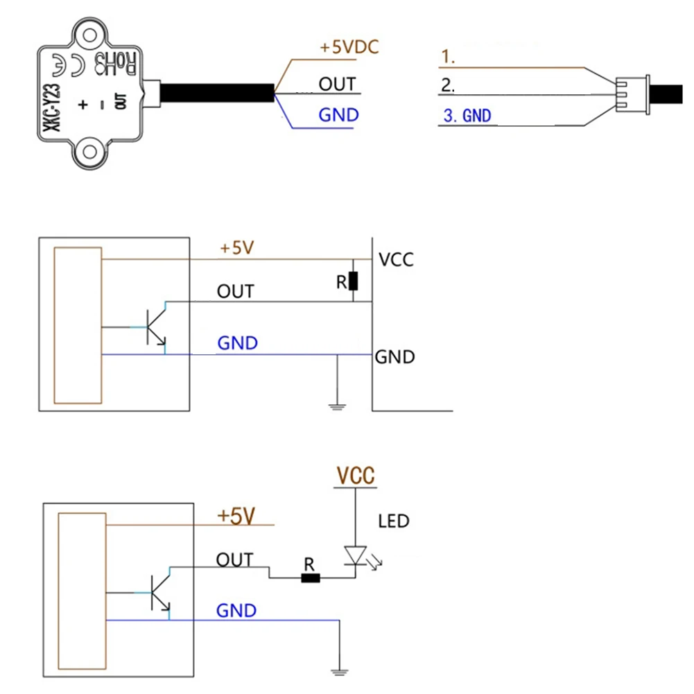 XKC-Y23A-NPN XKC-Y23A-V Liquid Level Sensor Non-contact Water Detection Sensor IP67 Waterproof Liquid Level Sensor Switch ﻿