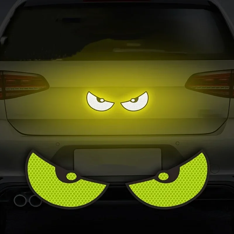 2pcs Motorcycle Reflective Car Stickers - Improve Your Vehicle's Visibility and Safety with Devil Eye Stickers image 5