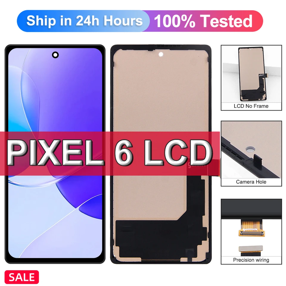 Kit Ricambio Display OLED Per Pixel 6a – Touch Screen Compatibile Con GX7AS, GB62Z, G1AZG, GB17L, Con Strumenti Di Riparazione