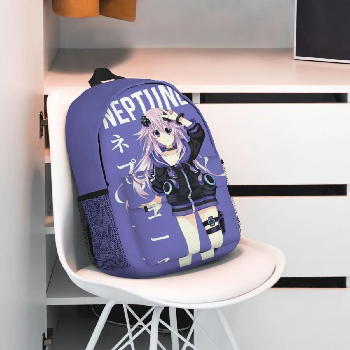 Mochila Hatsune Miku Compact de 15 polegadas – Bolsa leve e elegante, perfeita para estudantes e viajantes