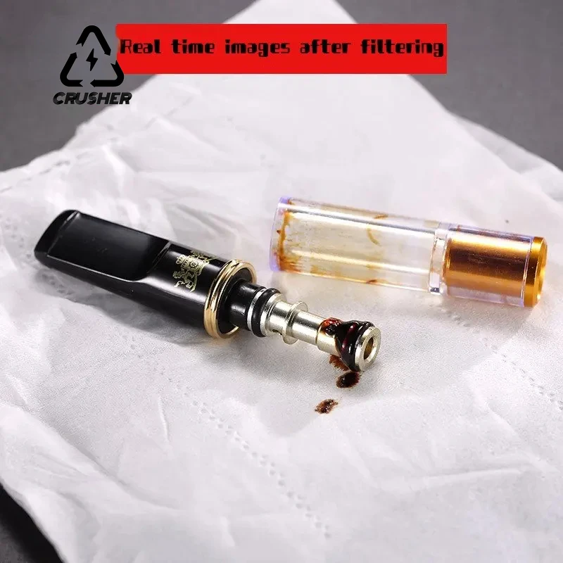 CRUSHER 1Pcs Reusable Cigarette Holder Filter Tar Filter Reduce Tar Oral Care Cleanable Recycling Mouthpiece Smoking Accessories