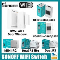 Sonoff Mini R2 Dual R3 Electricity Monitoring Curtain Motor DW2 Door Window Pow Power Meter TH Temperature Humidity Monitor