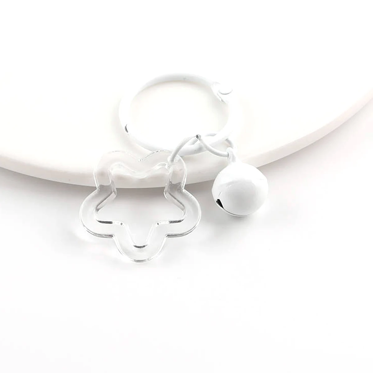 Bunte Hakenverschlüsse, Clips, Glocke, Acryl, Blume, klassisch, für Schlüsselanhänger, Tasche, Schmuck, DIY, 55 x 30 mm – Detail 12