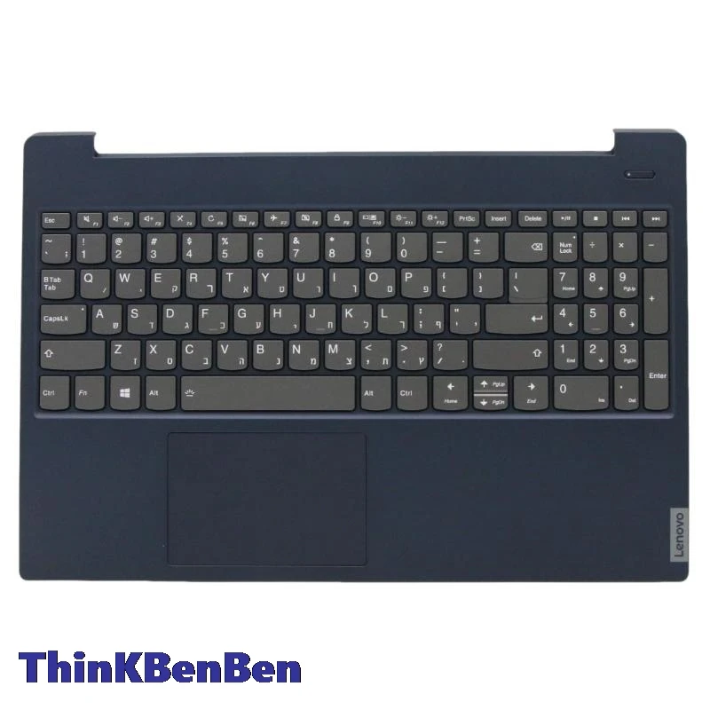 Hb hebraico il israel teclado azul caso superior palmrest escudo capa para lenovo ideapad s340 15 15iwl 15iml 15api 15illi 5cb0s18793