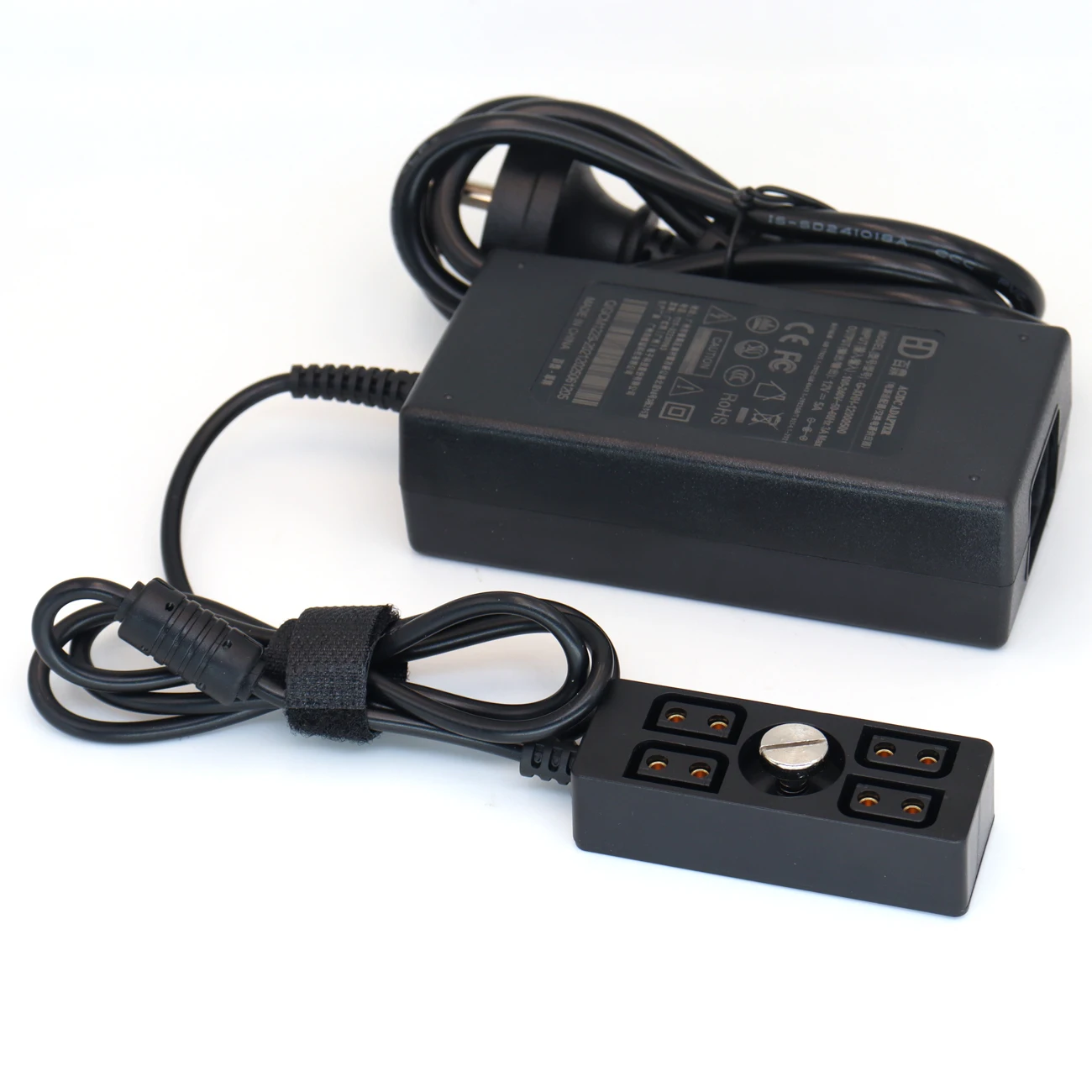 

12V 5A Power Adapter to 4 Female D-Tap，D-tap Hub Adapter Splitter Cable for Photography Power Accessories.
