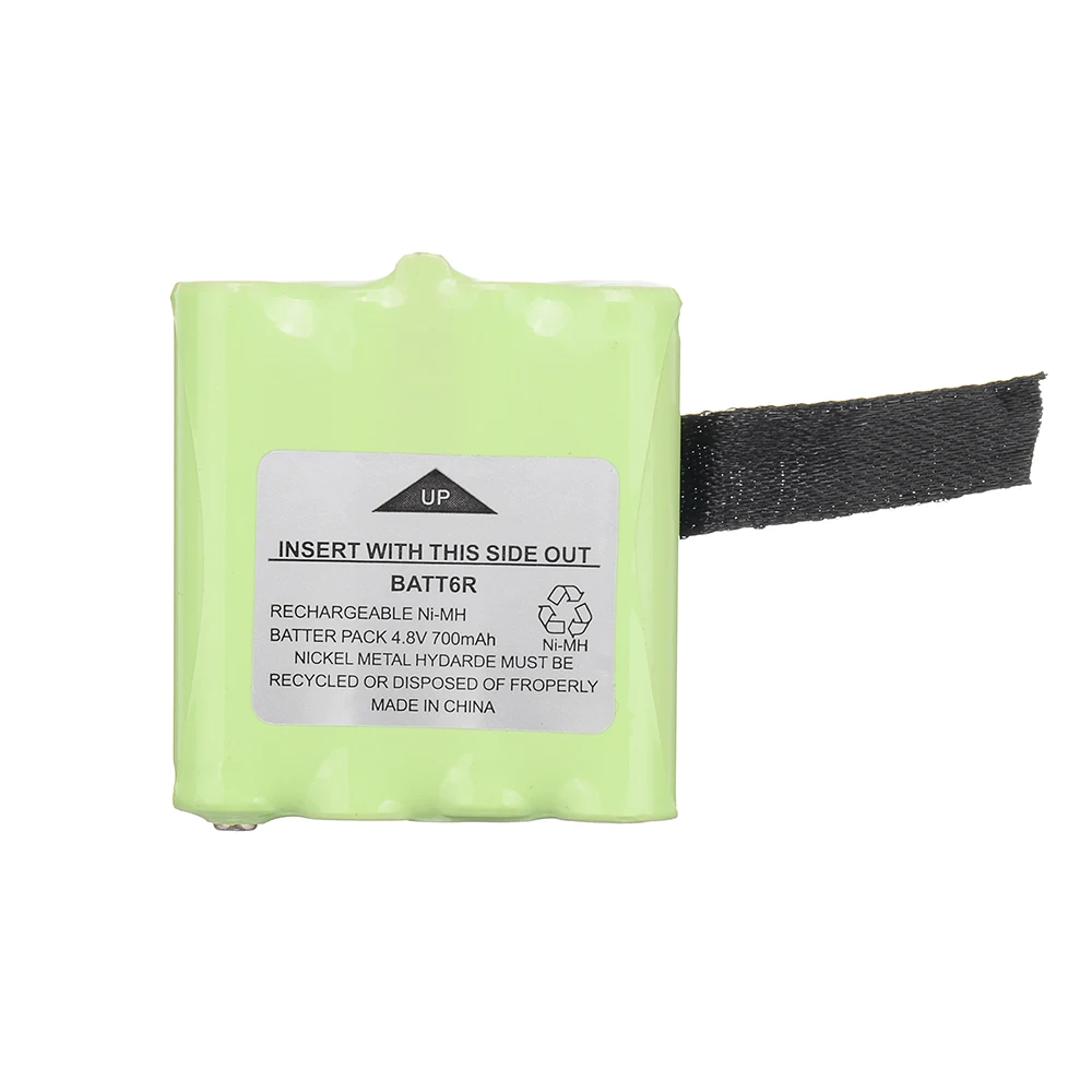 4.8V 700mAh 2 Way Radio Battery for Midland BATT6R BATT-6R NI-MH Replacement Battery 1pcs