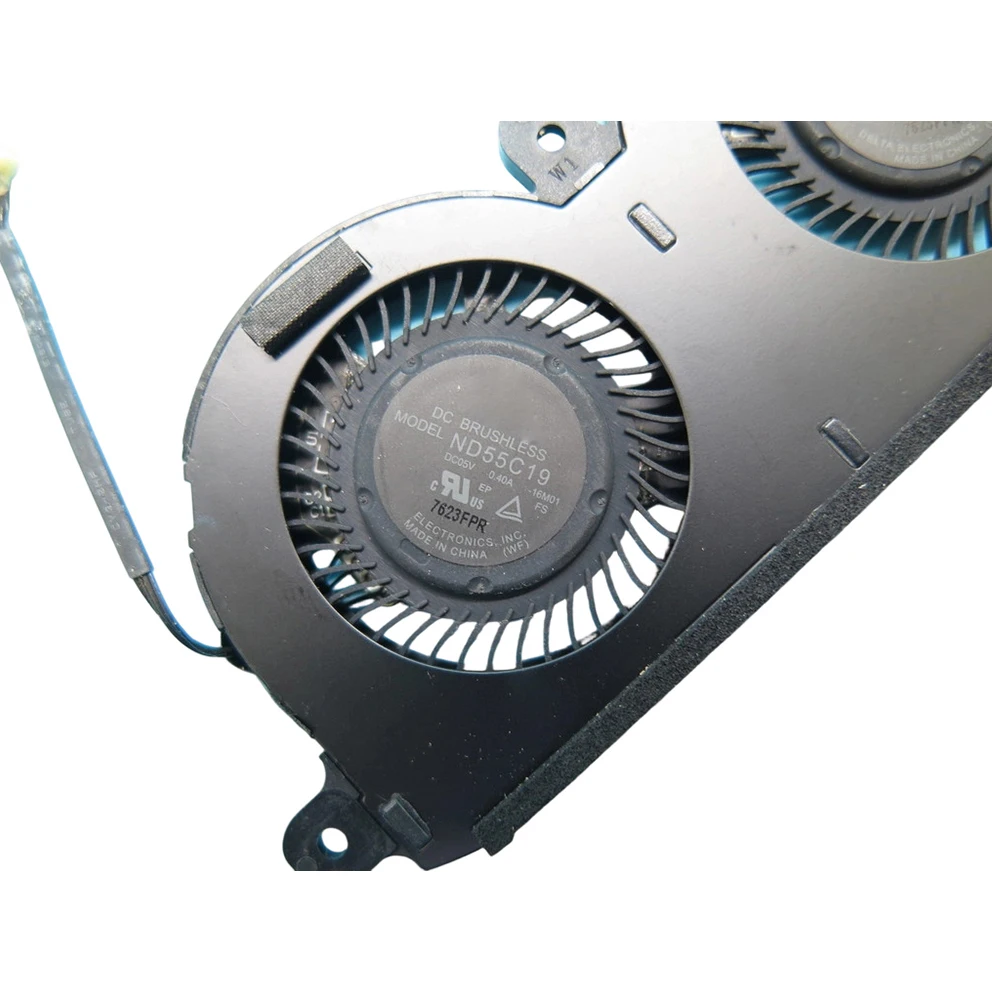 For DELL For XPS 13 9370 9380 0980WH 980WH ND55C19-16M01 DC05V 0.40A Laptop CPU Fan