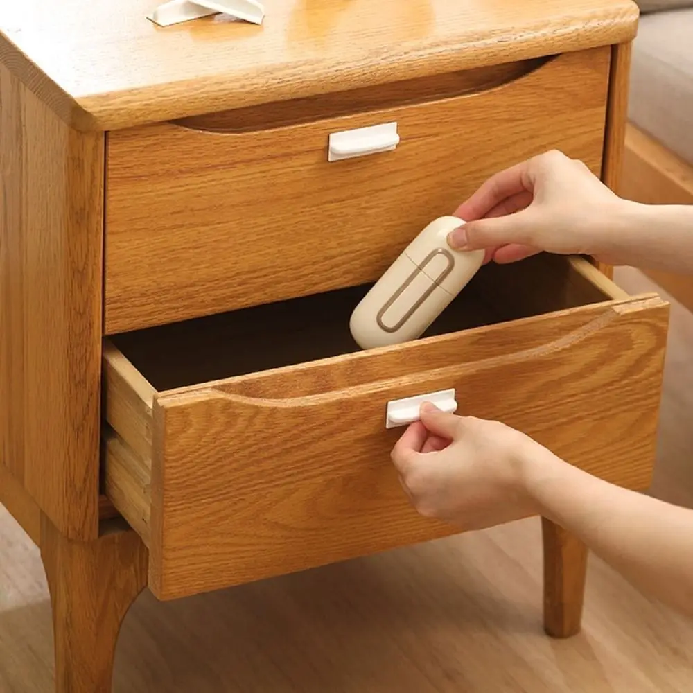 8 Uds 8 Uds manijas de puertas correderas autoadhesivas de plástico sin perforación manija auxiliar muebles blancos tiradores de armarios