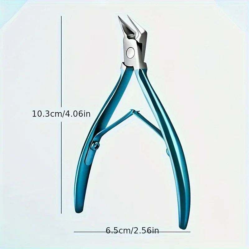 Green Stainless Steel Dead Skin Scissors Bevel Nail Spring Manicure Nail Barb Dead Skin Pliers Pointed Nail Cutting