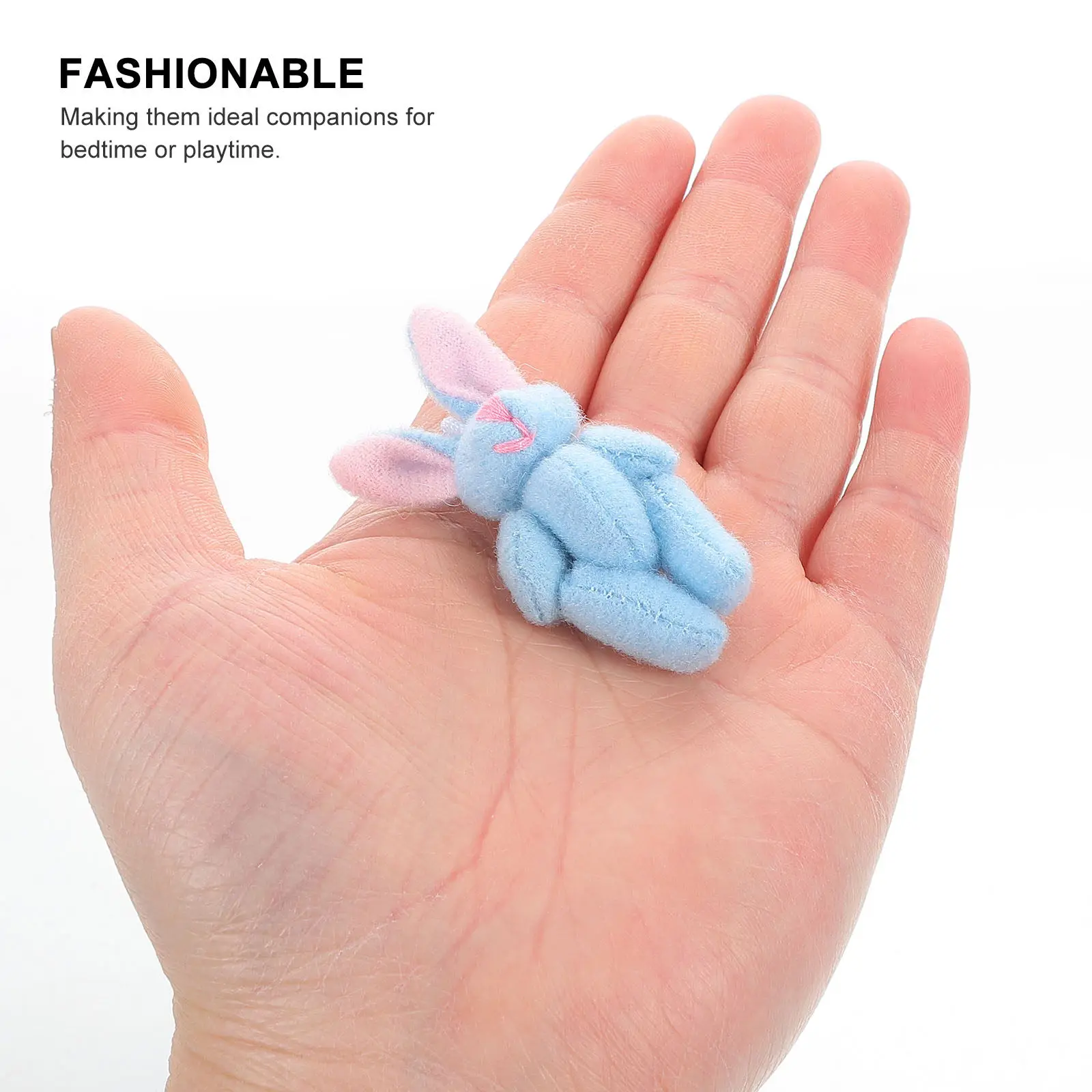 5Pcs Jointed Rabbit Mini Soft Small Bunny Easter Birthday Cake Wedding Party Favors Decorations Easter Bunny Party Favors