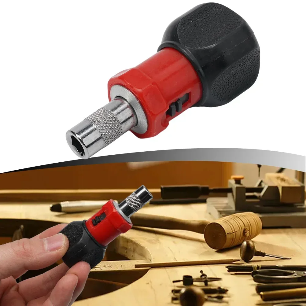 Multifunctional Ratchet Wrench Screwdriver Hex Socket Screw Driver 6.35mm 80*33mm Anti-slip Handle Increase Friction