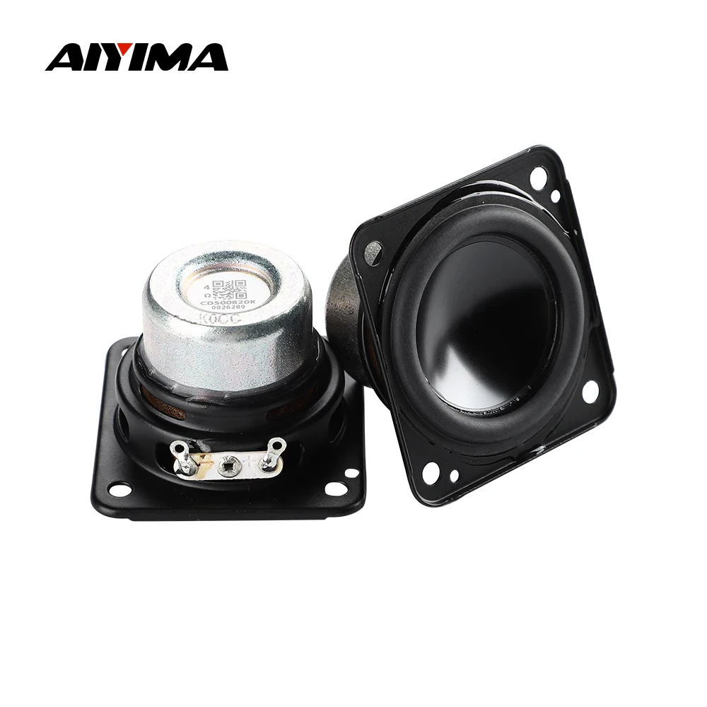 

AIYIMA 2Pcs 48x44MM Full Range Speaker 4 Ohm 20W Graphene Sound Basin Waterproof Speaker Large Stroke Loudspeaker For Go3 Flip