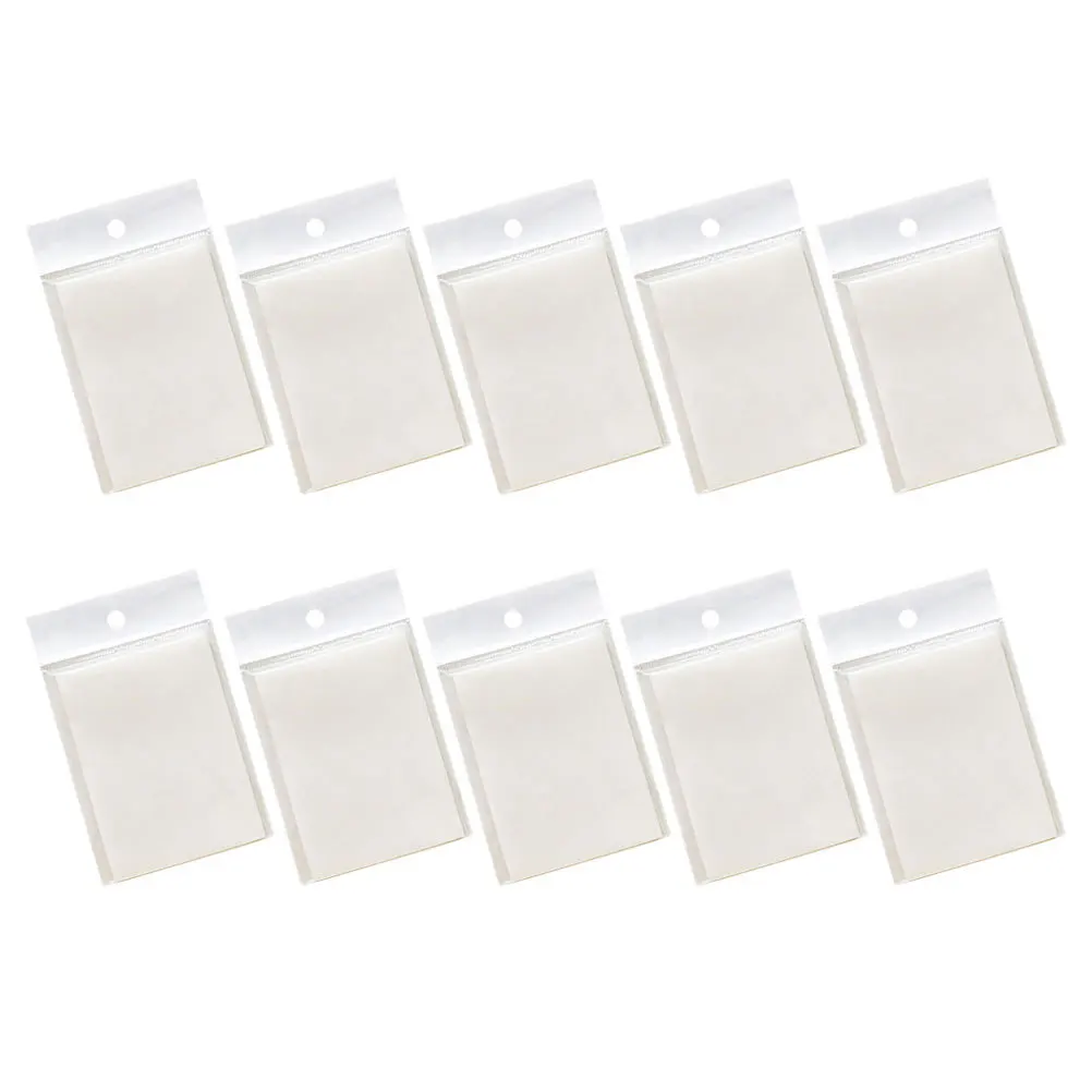 

10Pcs Waterproof Transparent Memo Pads Clear Adhesive Message Notes for Book Annotation Clear Memo Pad