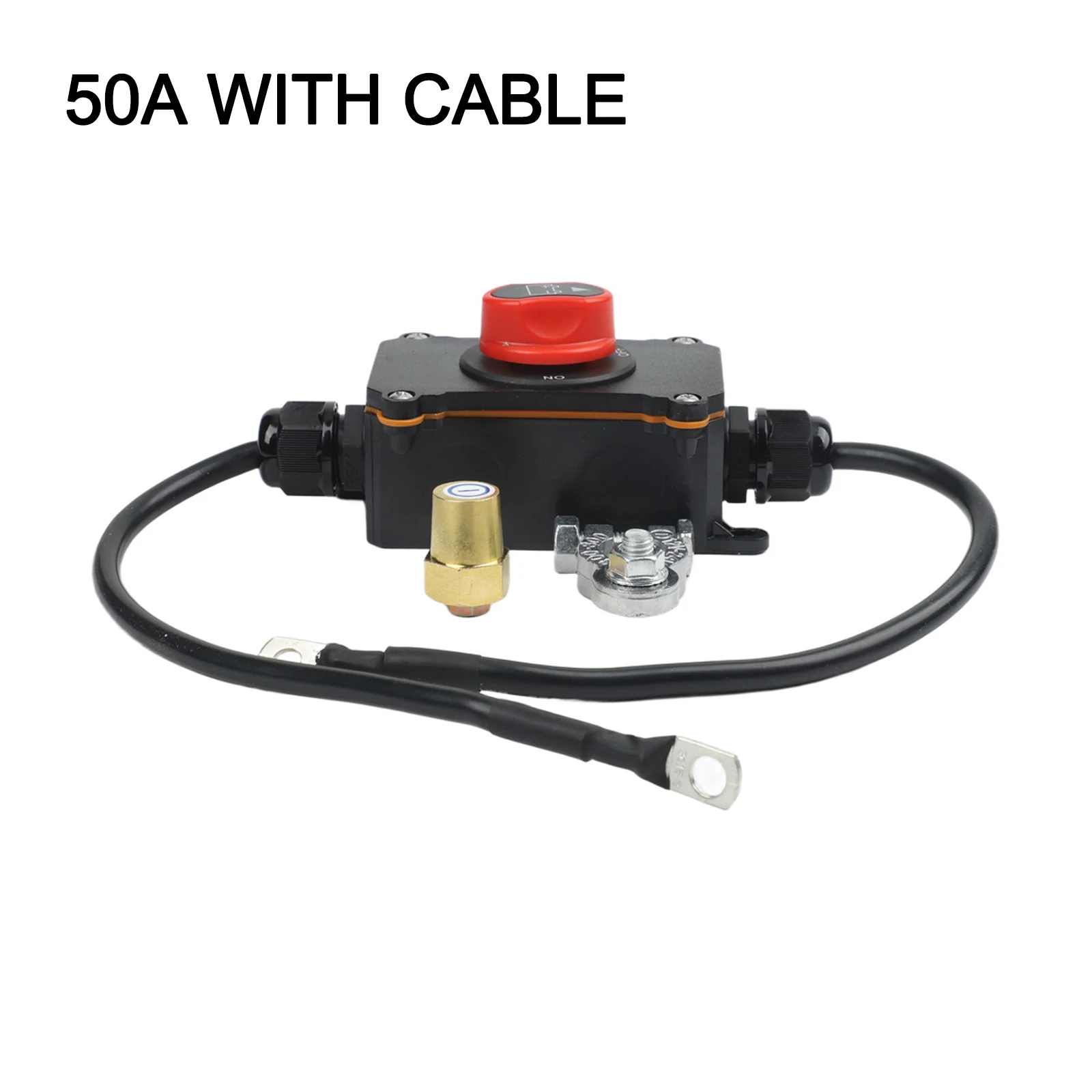 

1Pcs 50A 100A 12V 24V Waterproof Rotary Battery Disconnect Switch For Car Truck Marine Vehicle Power Cut Off Tool