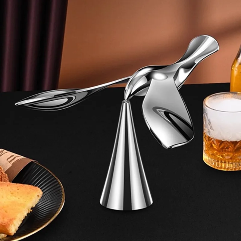 فتاحة زجاجات على شكل نسر طائر متوازن بالجاذبية، ديكور راقي لغرفة المعيشة وطاولة الطعام، أداة فتح زجاجات البيرة