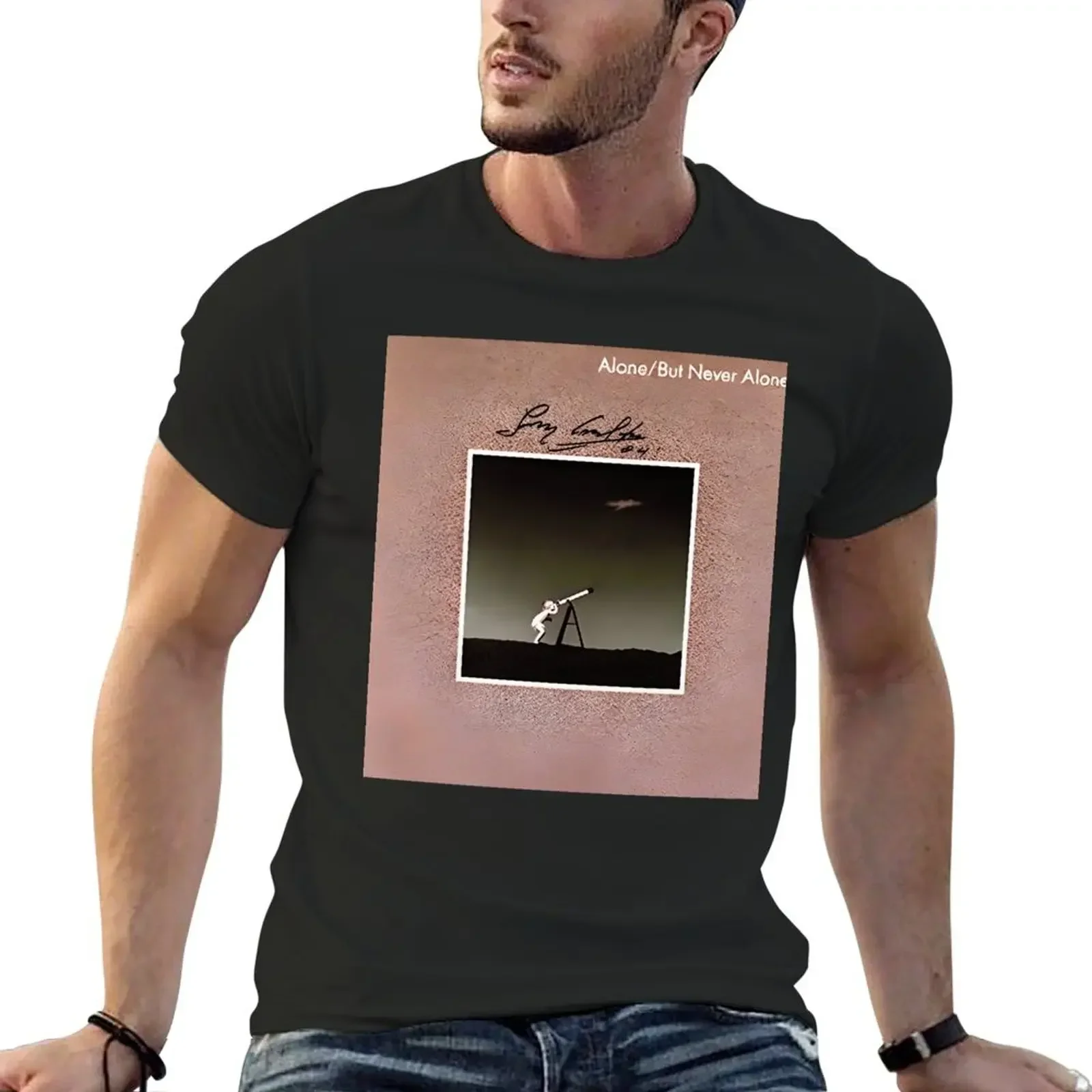 But Never Alone album watch satellite T-Shirt vintage anime shirt essential t shirt vintage t shirt men