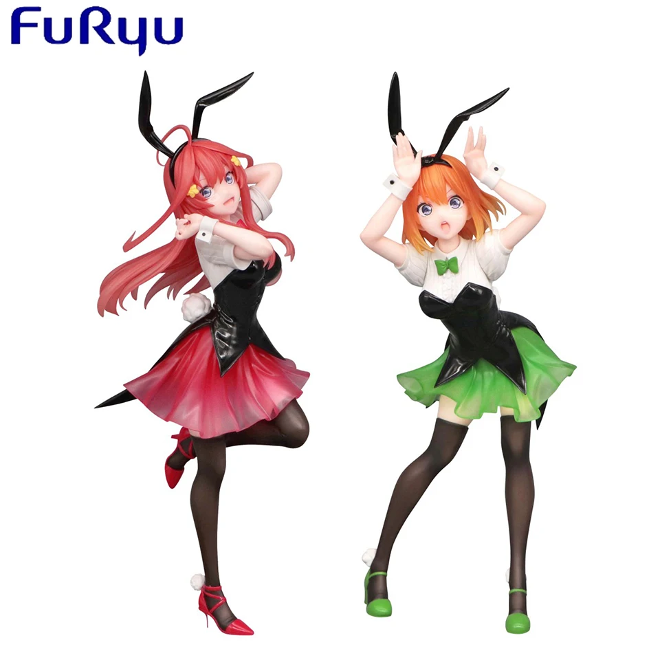 Original Genuine FuRyu Gotoubun No Hanayome 22cm Nakano Itsuki Nakono Yotsuba Model Christmas Kid Children Toy Present Ornament