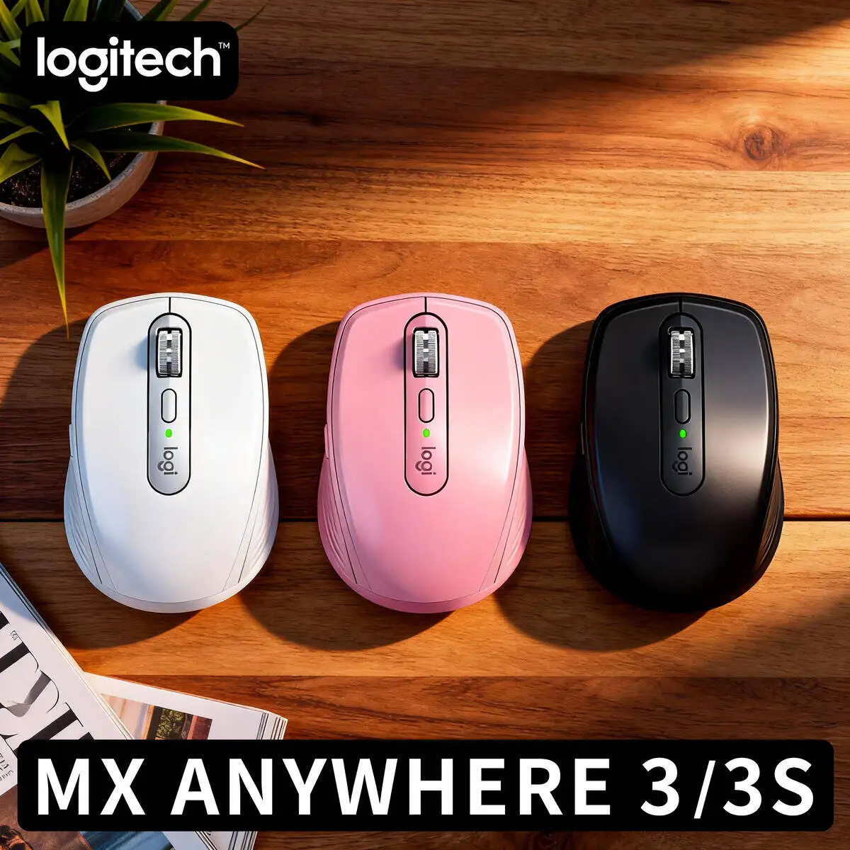 

High Quality Logitech MX Anywhere 3S Mouse Wireless Bluetooth Fast Scrolling for Office Home Work Gaming