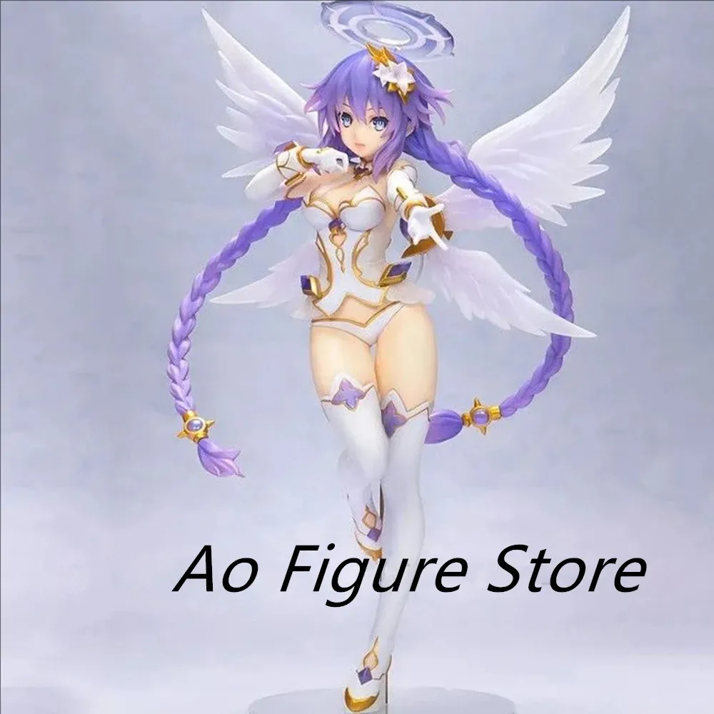 25cm Anime Hyperdimension Neptunia Figures Purple Heart Neptune PVC Action Figures Collection Model ToysFor Christmas Gift