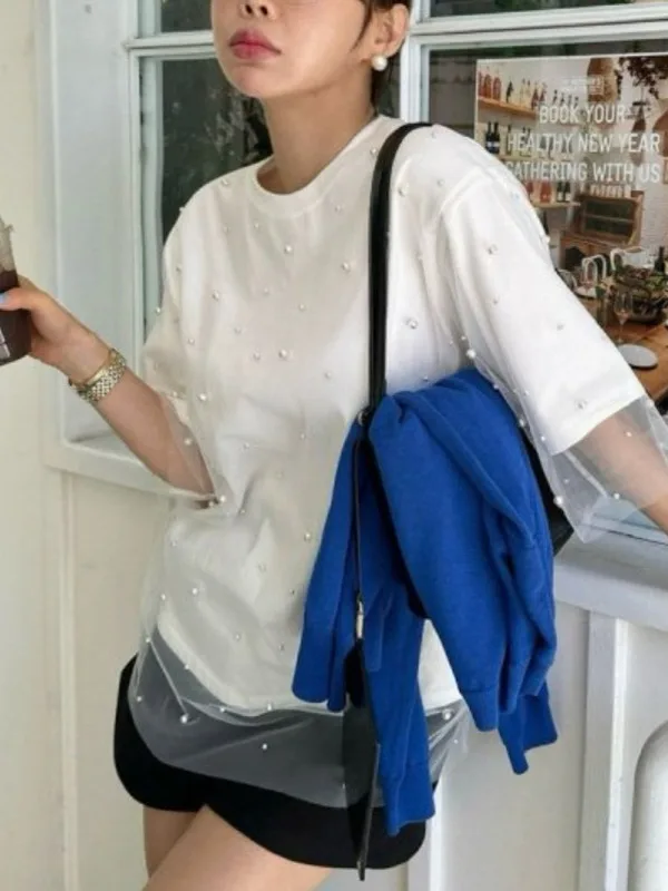 White Loose Women's…