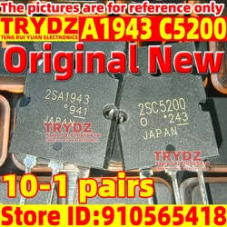 Original 20PCS (10PCS A1943 + 10PCS C5200 ) 2SA1943 2SC5200 100% New TTA1943 TTC5200 TO-3P 10-2 pairs