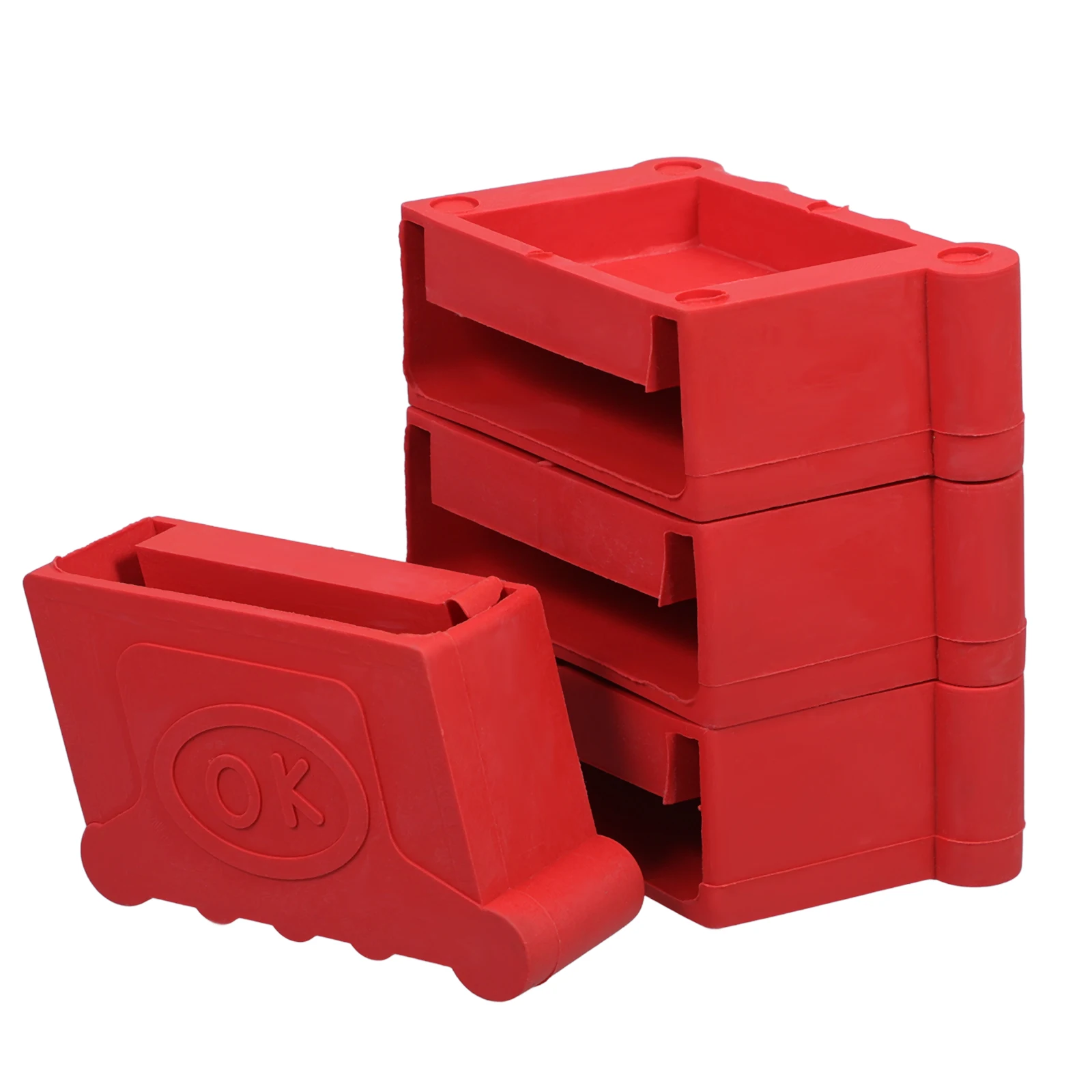 

4pcs Feet Rubber Pads Stabilizer Anti Slip Accessories Leg Protective Covers Ladder Foot Covers Ladder Pad For Home Use