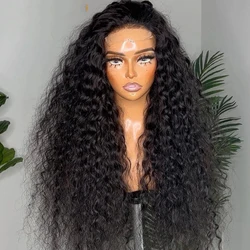 13x6 Transparent Lace Front Human Hair Wigs Loose Deep Wave Lace Frontal Wig Brazilian Curly 13x4 Lace Front Wigs For  Women