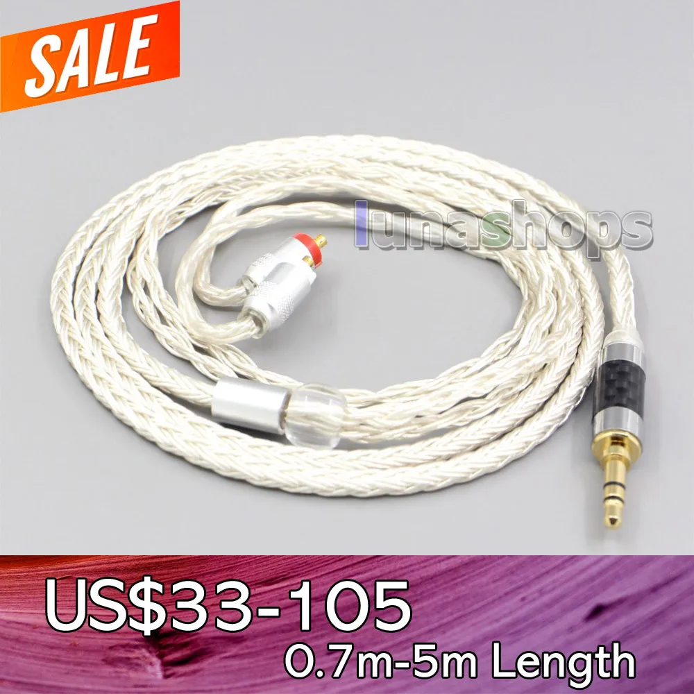 LN007231 16 Core OCC Silver Plated Earphone Cable For Sony XBA-H2 XBA-H3 XBA-Z5 xba-A3 xba-A2