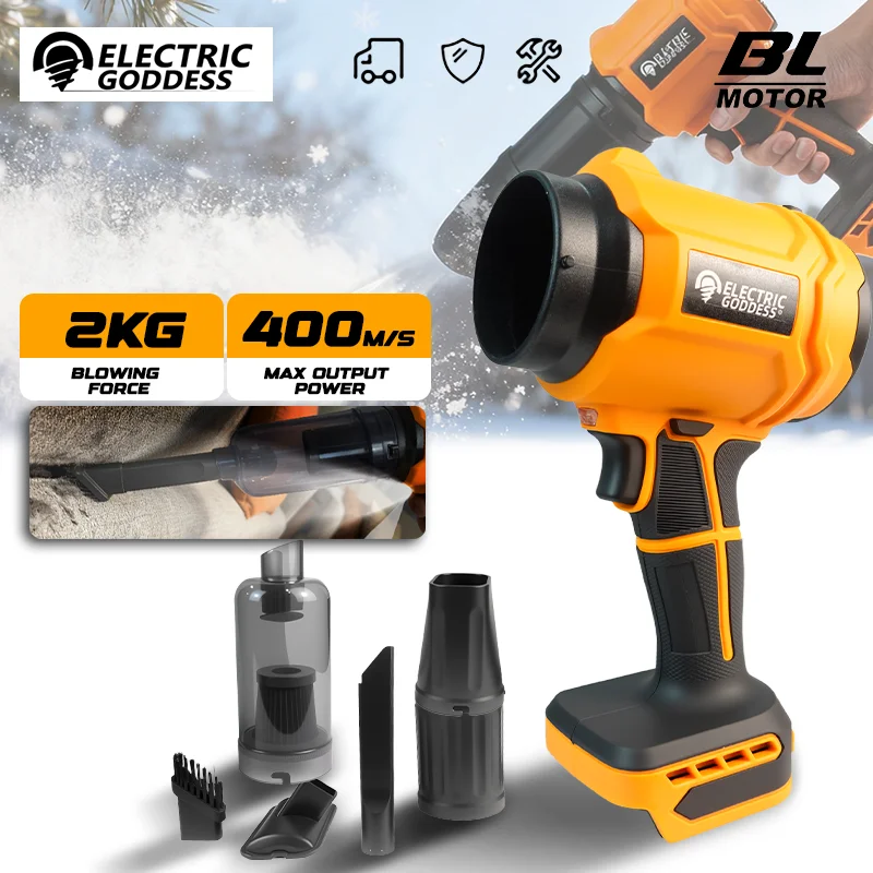 

Электрическая богиня, 300000 об/мин, бесщеточные электрические турбовентиляторы, пылесос, инструмент для выдувания снега и пыли для Makita, аккумуляторный штифт 18 В