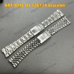 ムーブメント時計職人用時計部品,スチールストラップ,ファクトリーブレスレットar 904l,126334 3235, 41mm arf