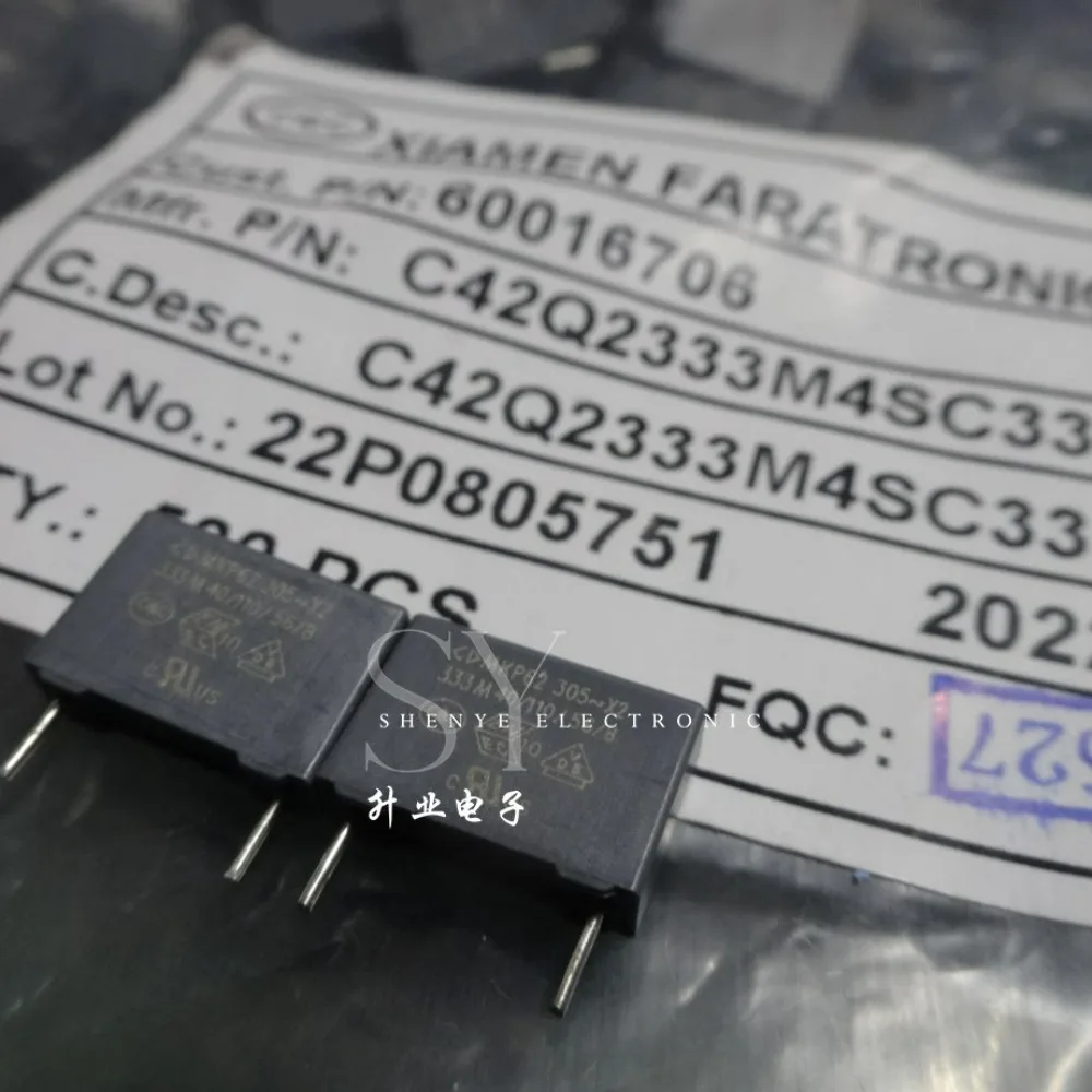 20PCS MKP62 0.033uf/300vAC 33nf 333 Brand New 10mm Film Capacitor
