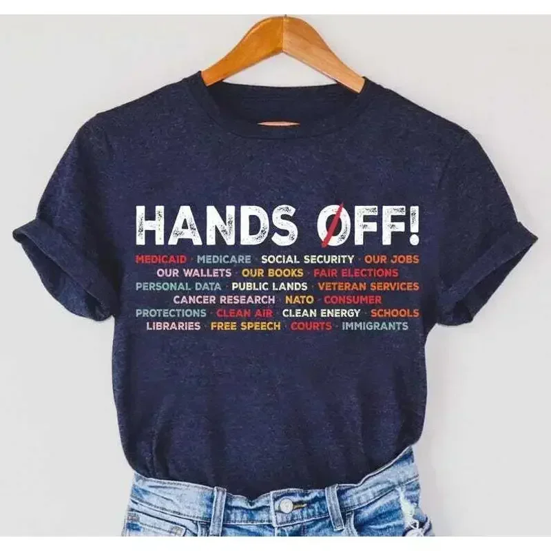 Medicare Rights Protest T Shirt Political Activism Hands Off S 5Xl Mult