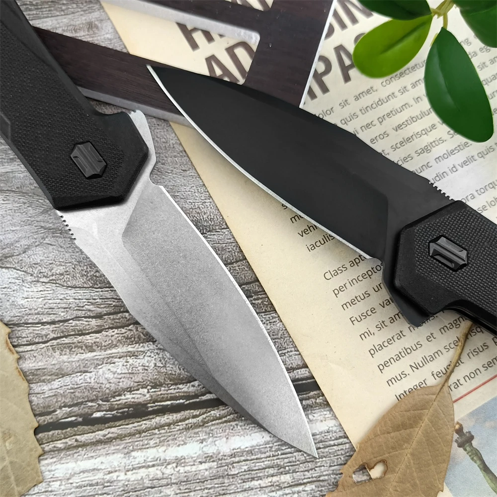 KS 2041 Folding Pocket Knife D2 Blade Nylon Fiber Handle EDC Hunting Cutting Camping Hiking Self-defense Adventure Portable Tool