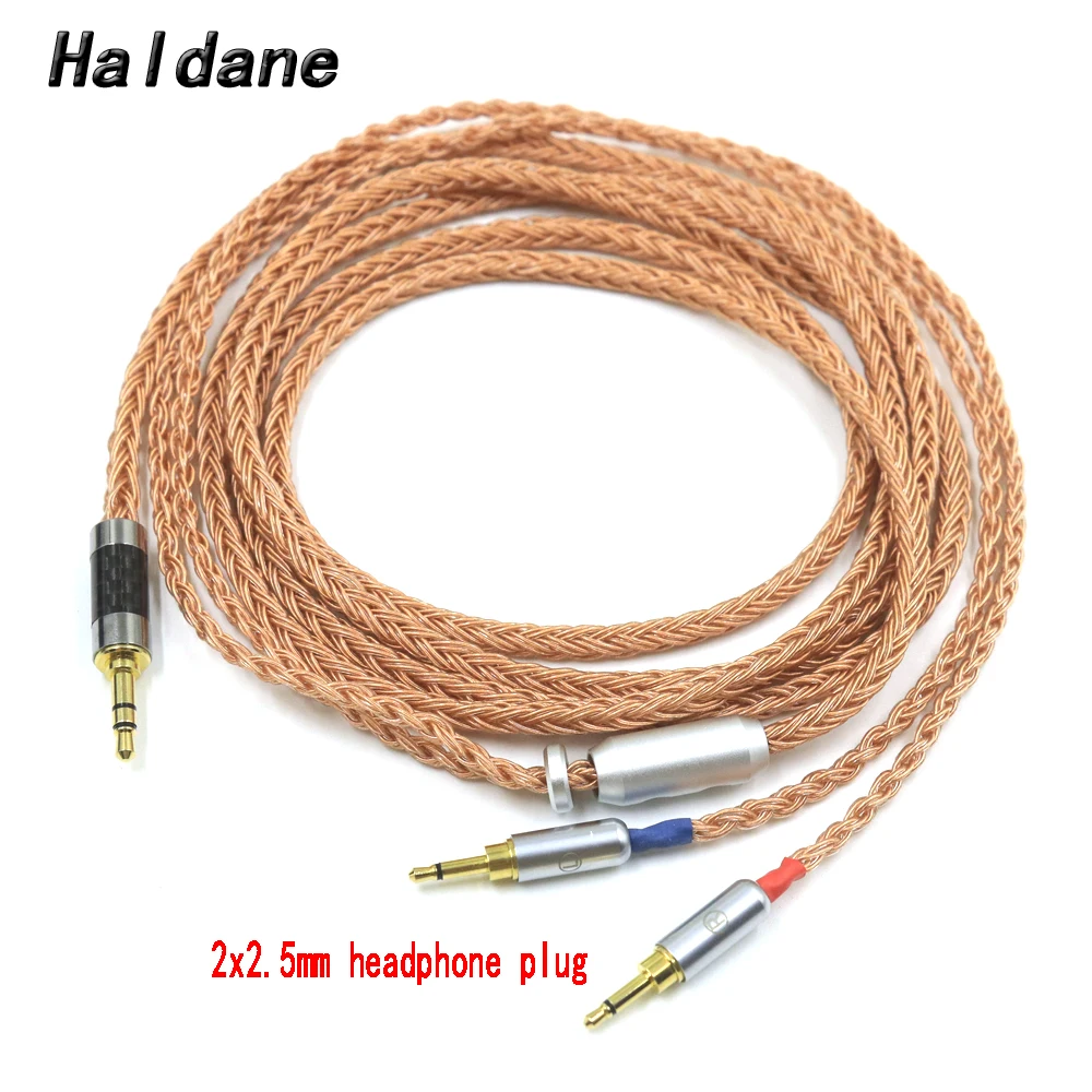 

Haldane 16core(enhanced version) Single Crystal Copper Upgrade Cable for Oppo PM-1 PM-2 (2x2.5mm Headphoen plug)