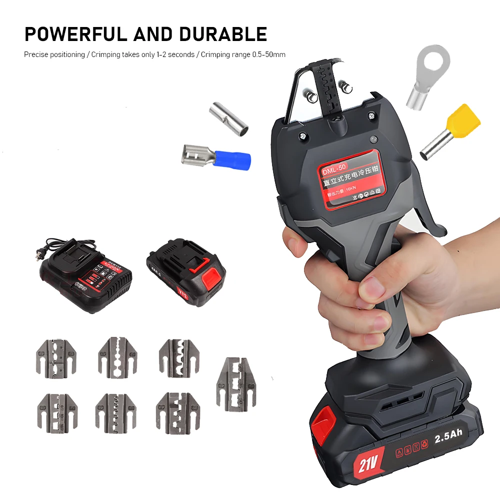 

Electric Hydraulic Pliers Handheld Small Vertical Cold Press Pliers Lithium Voltage Line Pliers Wire Terminals Crimping Tool