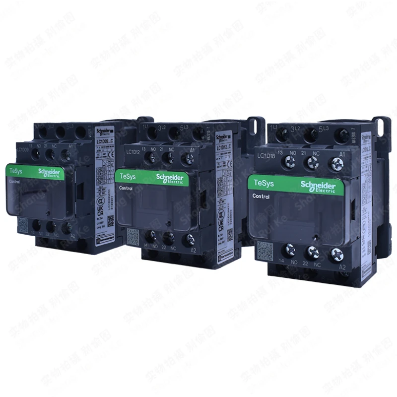 Schneider contactor 220v AC Three-pole contactor 3P 3 Phase 3-Pole 50/60Hz LC1D25 LC1D32 LC1D38 Coil Voltage 24v 110V 48V 380V