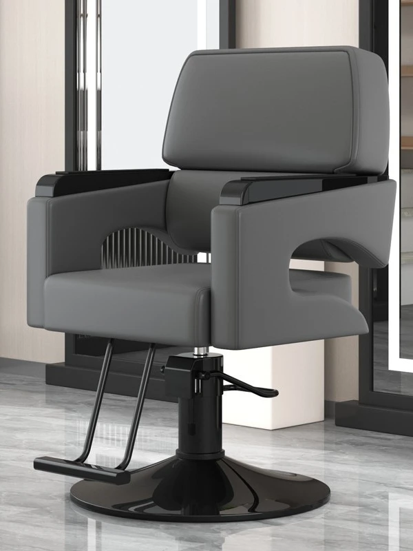 Hair Salon Exclusive, Foldable Hair Cutting Chairs, Rotatable And Adjustable Stainless Steel Armrests