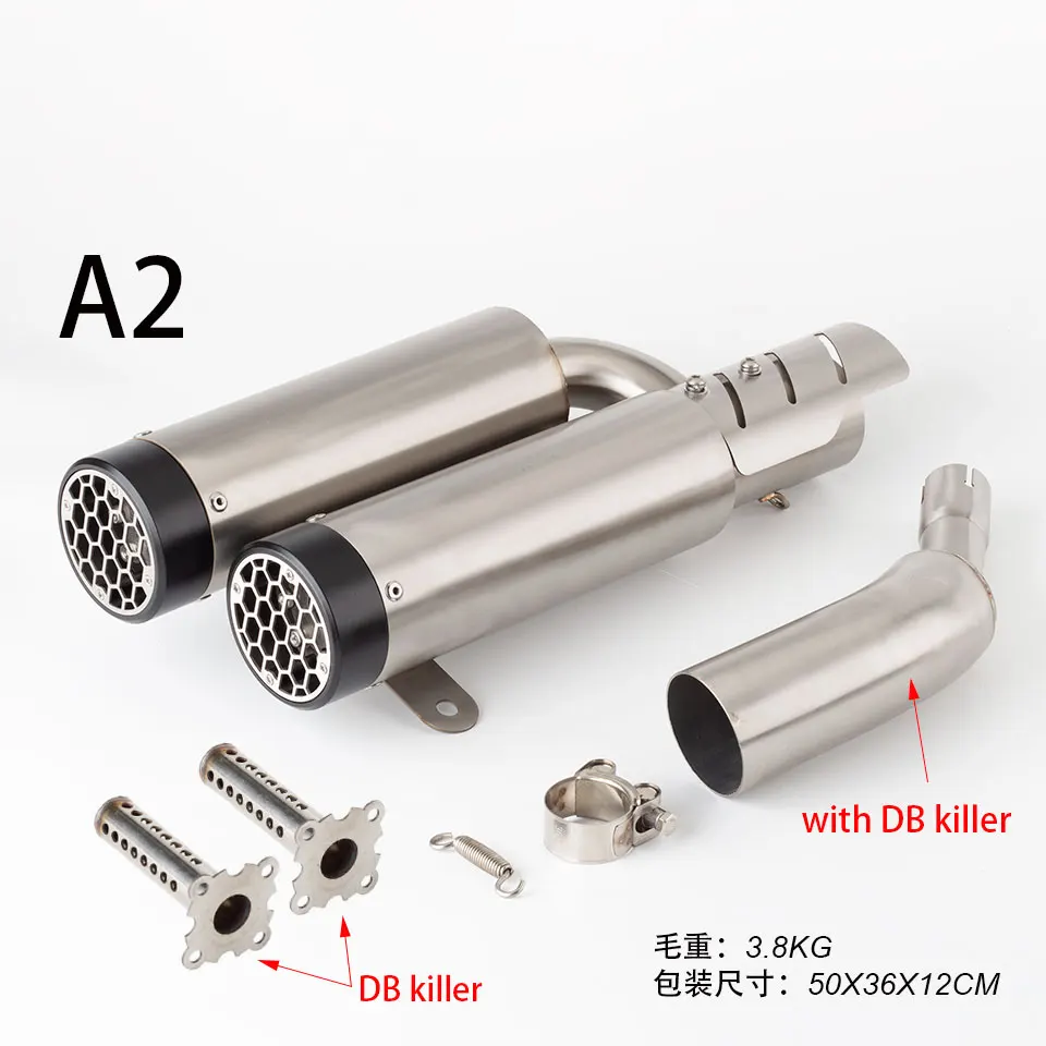 Motorcycle Racing exhaust with DB killer for VESPA GTV 250 GTV300 GTS SUPER 300 SEI GIORNI TECH  2005-2020 GTS 300 exhaust