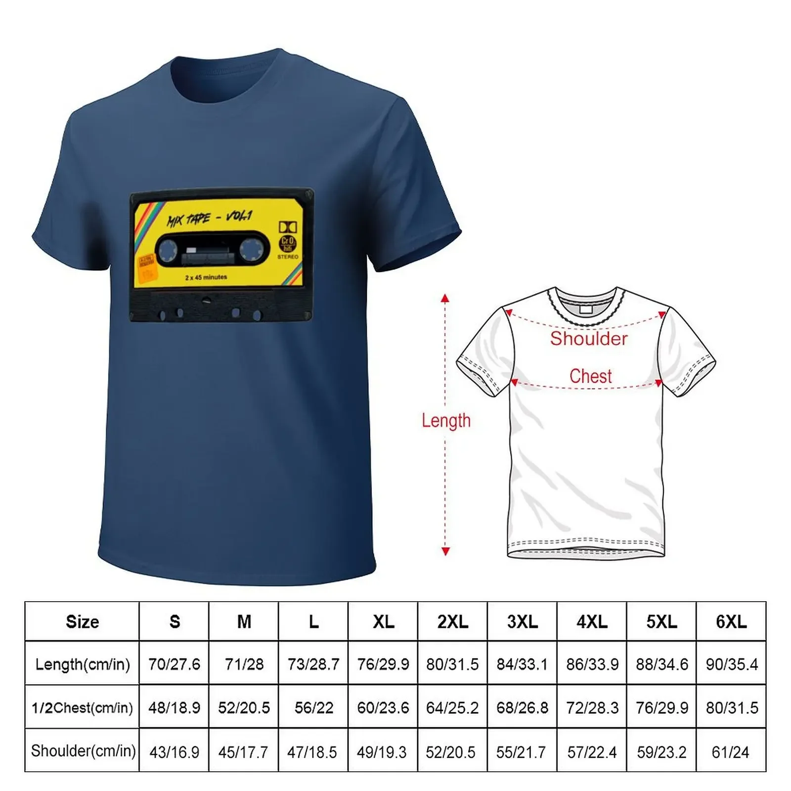 Cassette tape, nostalgy, retro, cool. T-Shirt vintage anime shirt summer tops funny t shirts men