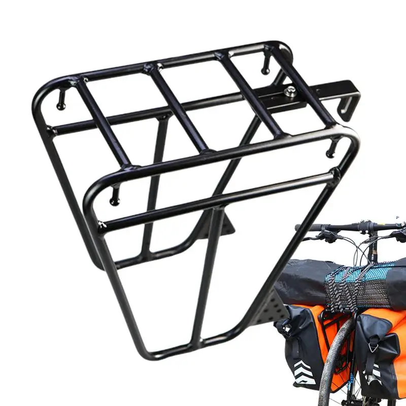 

Cycling Front Rack Mountain Road Cycling Pannier Rack Easy-to-Install Front Pannier Rack For Cycling Equipment Stand Footstock