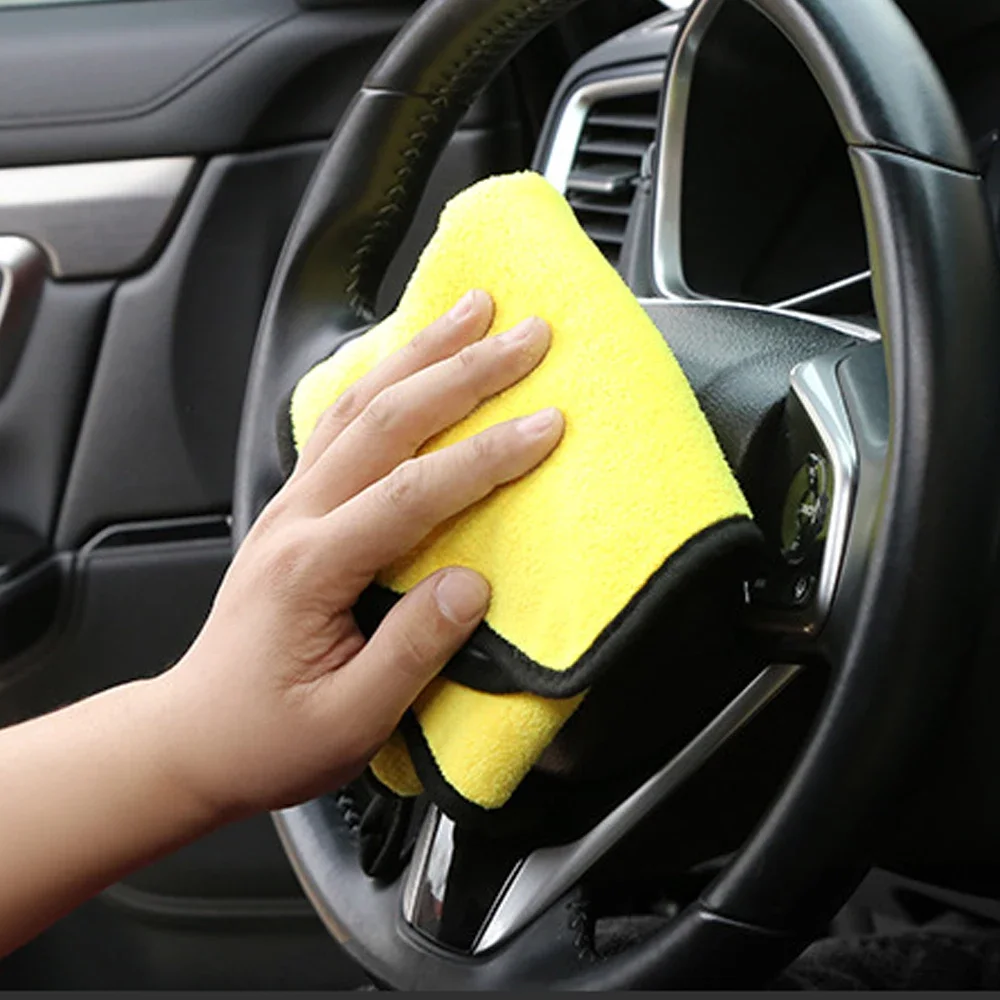 60x160cm Microfiber Cleaning Towel Super Absorbent Thicken Soft Drying Cloth Car Body Washing Towels Double Layer Clean 600GSM