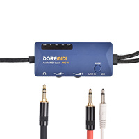 DOREMiDi MIDI to USB A Interface MIDI Cable Adapter for Editing Recording Track  MIDI Cable USB Converter Built-in Reverb/C