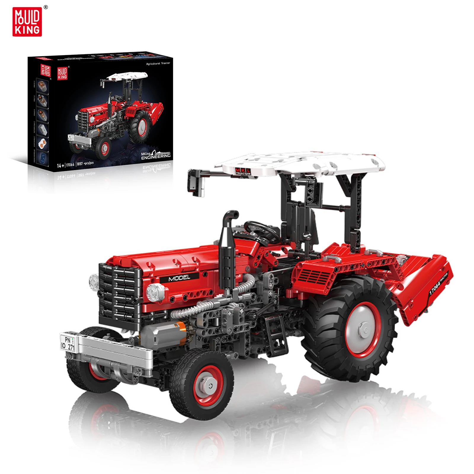 

Mold King 17064 1857 шт. строительные блоки модель сельскохозяйственного трактора инженерная игрушка