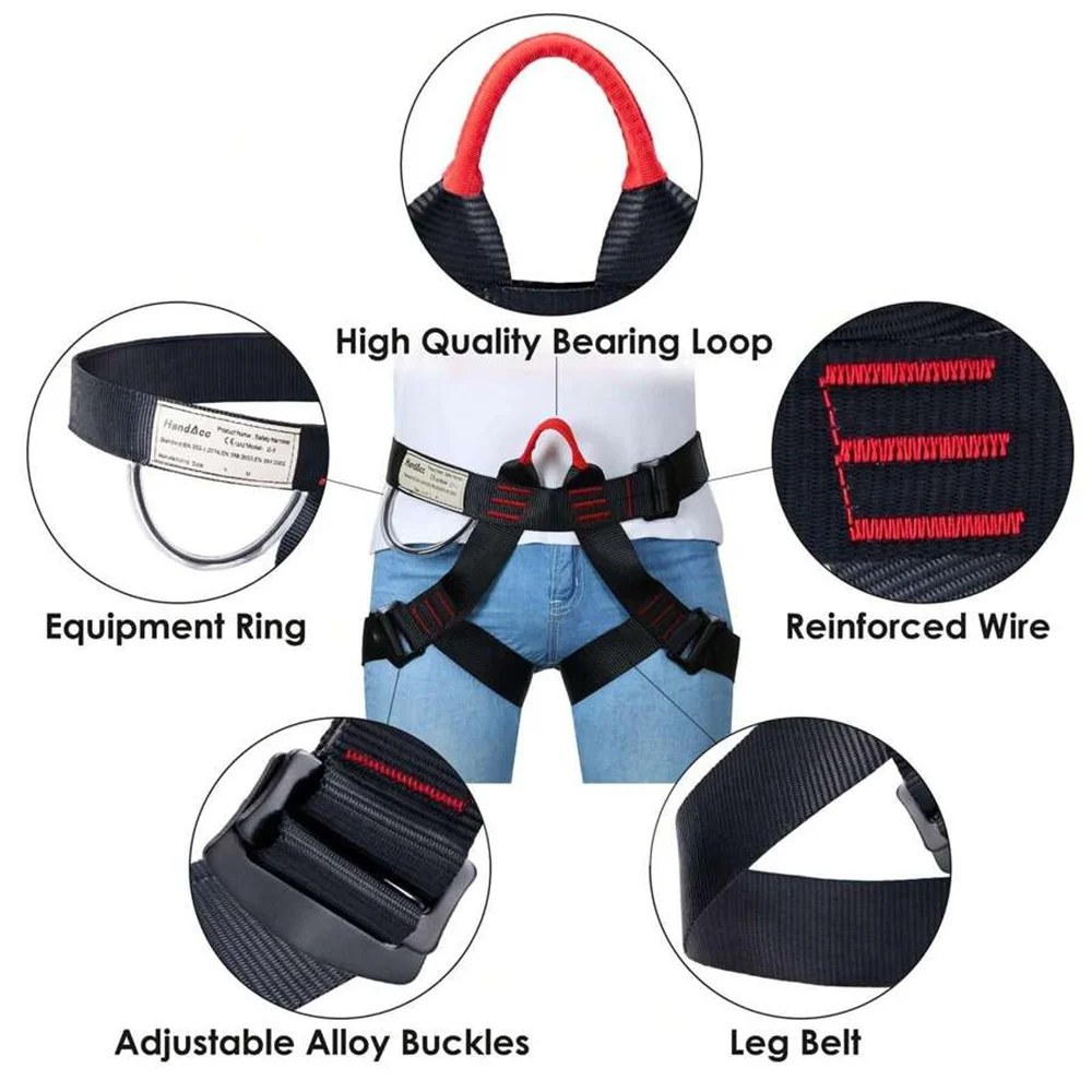 1PC Climbing Harness Half Body Multi-Purpose Climbing Belt - Climbing Harness - Harness Climbing Belt Waist Hip Protection