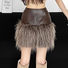 fashion leather pencil skirt