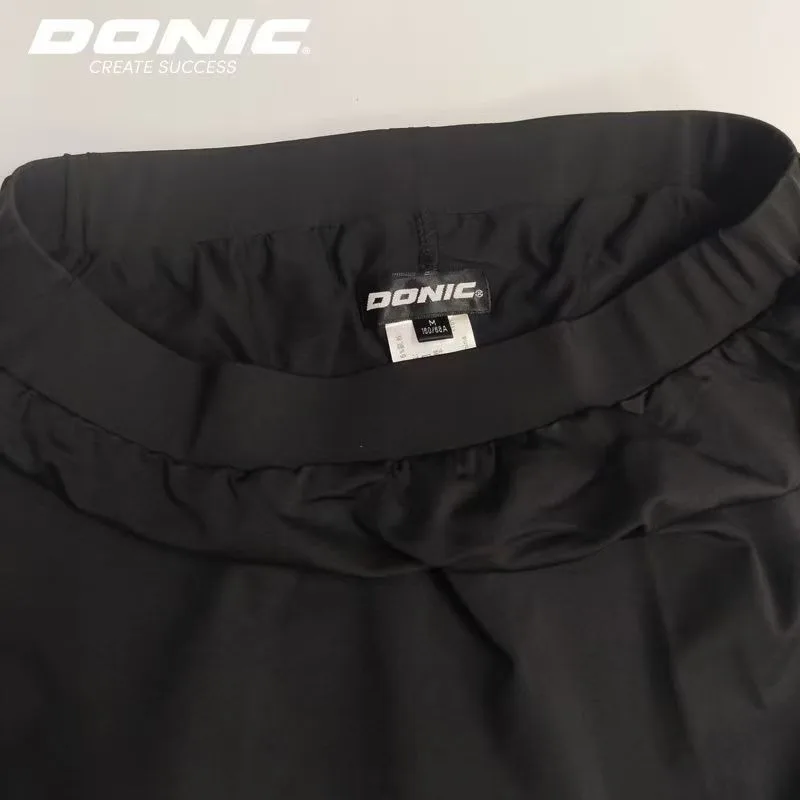 سراويل تنورة قصيرة للسيدات من DONIC، سراويل تدريب للمنافسة، سراويل رياضية لتنس الطاولة، ماصة للرطوبة ومريحة 92031