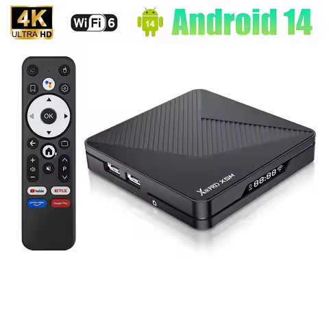 Smart TV Box Android 14 TV BOX Quad Core Amlogic X88 Pro S905X5M Set Top Box 4K HDR Wifi6 BT5.0 1000M Lan Media Player TV Box