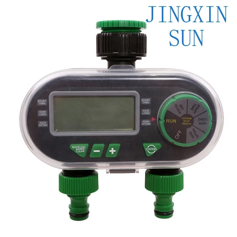 Plastic material Digital two-way automatic home irrigation timer Rain sensor Garden controller